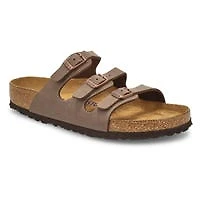 Sandale à 3 brides en Birko-Flor lit de pied sou