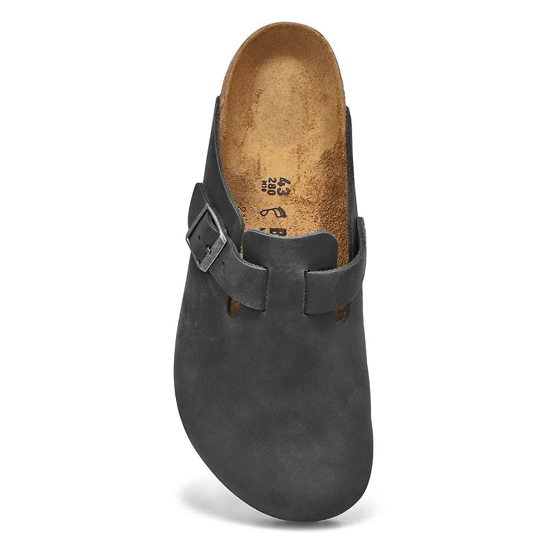 Men's Boston Oiled Leather Casual Clog