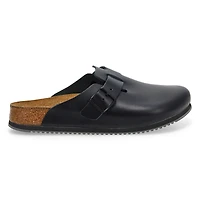 Men's Boston Super Grip Leather Clog - Black