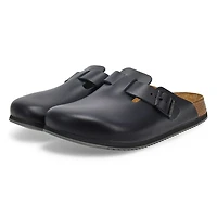 Men's Boston Super Grip Leather Clog - Black