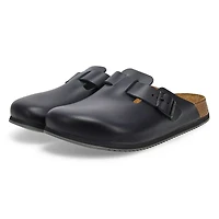 Men's Boston Super Grip Leather Clog - Black