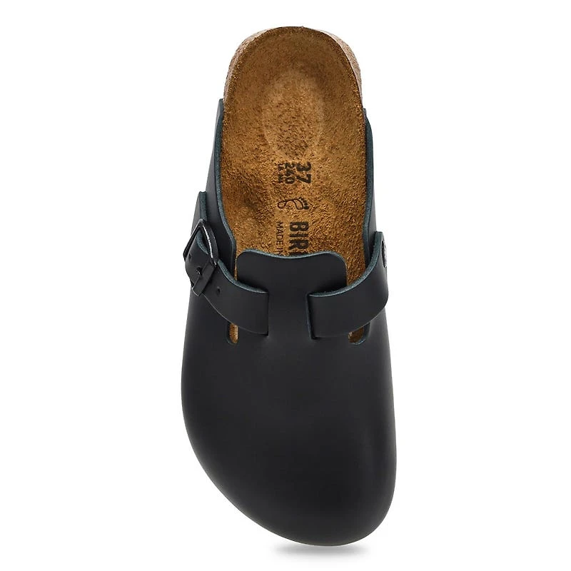 Women's  Boston Super Grip Leather Clog - Black