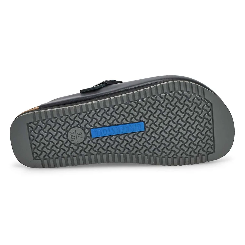 Women's  Boston Super Grip Leather Clog - Black