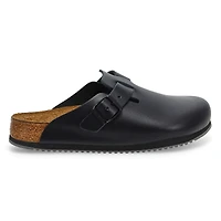Women's  Boston Super Grip Leather Clog - Black