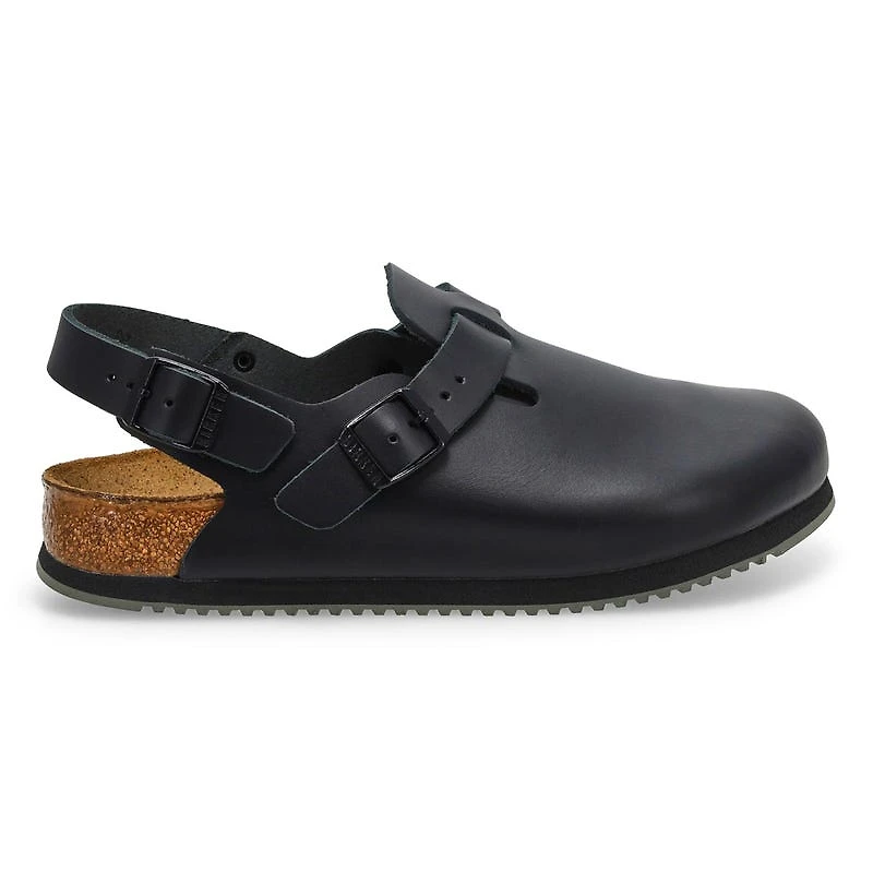 Women's Tokyo Super Grip Leather Clog - Black