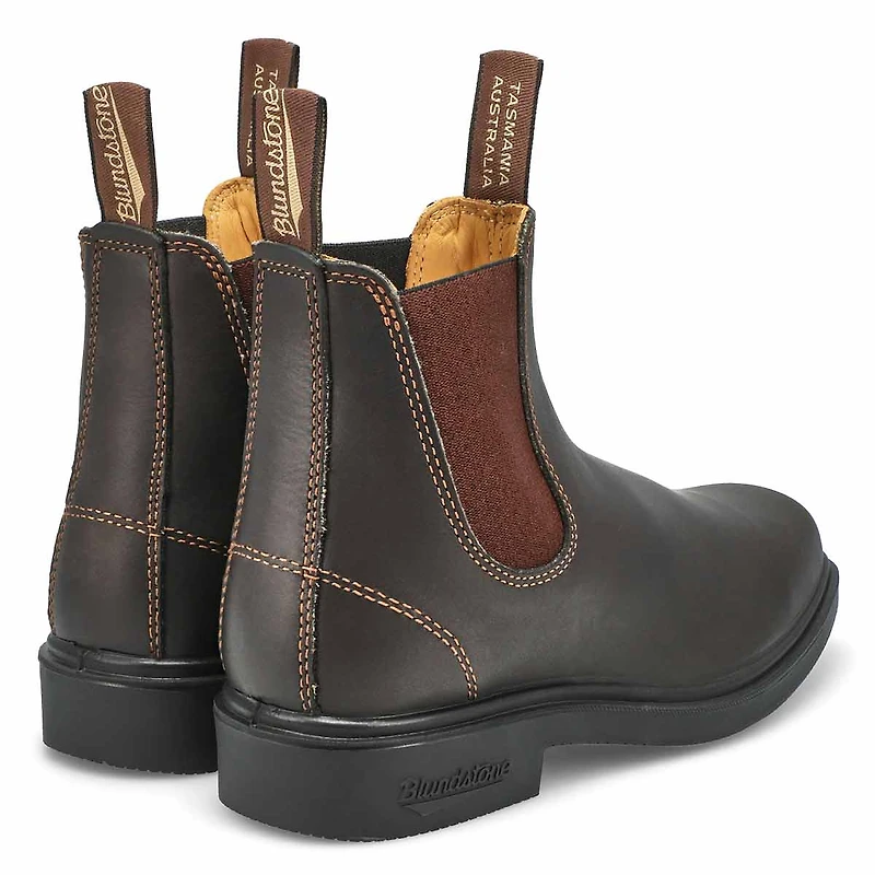 Unisex 067 -  Chisel Toe Chelsea Boot- Stout Brown