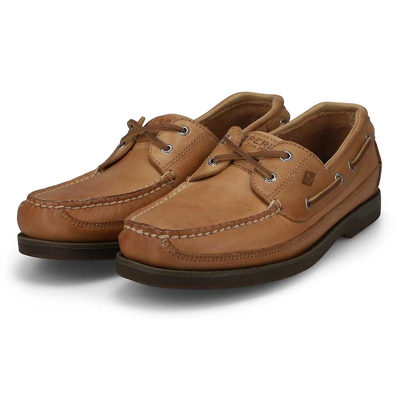 Chaussures bateau MAKO, cuir amaretto, hommes