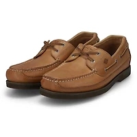 Chaussures bateau MAKO, cuir amaretto, hommes