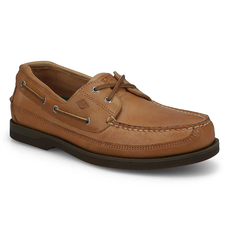 Chaussures bateau MAKO, cuir amaretto, hommes