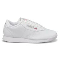Women's Princess Co Lace Up WIDE Sneaker - White