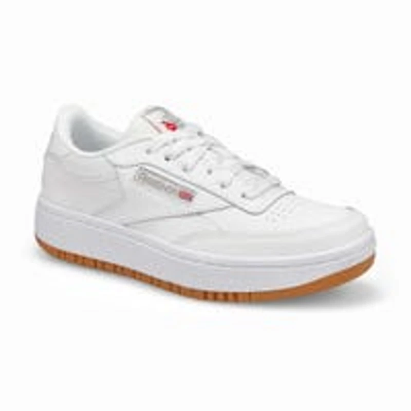 Baskets  lacets CLUB C DOUBLE, blanc/blanc, enfan