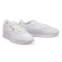 Baskets en cuir CLASSIC LEATHER, blanc/gris