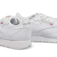 Baskets en cuir CLASSIC LEATHER, blanc/gris
