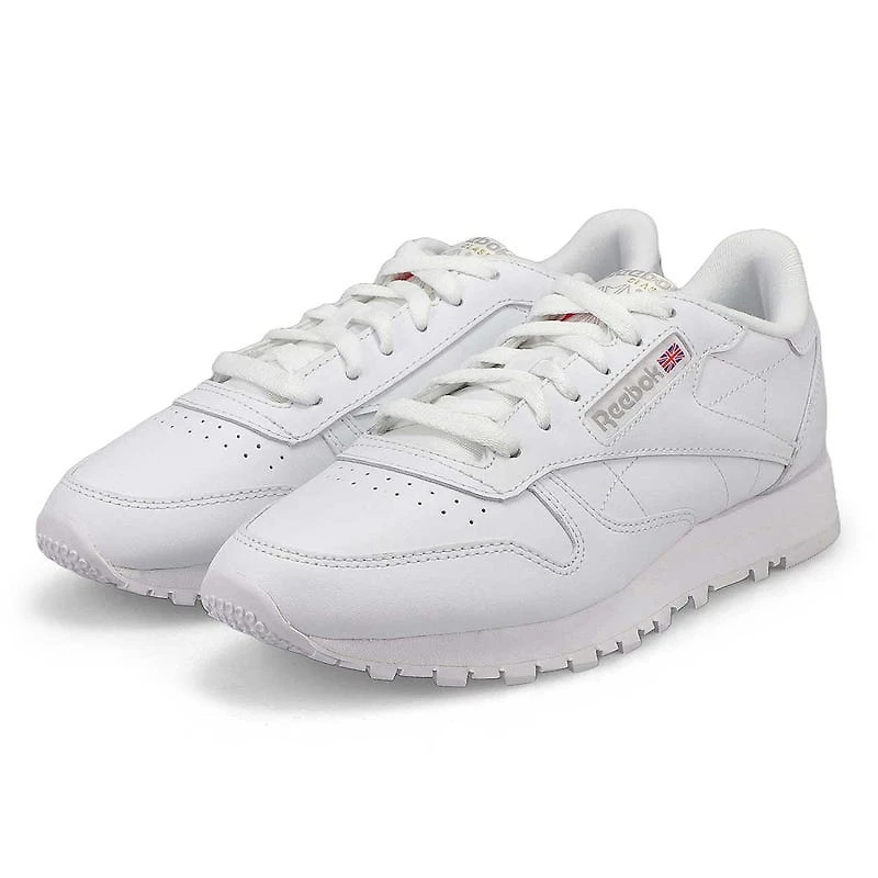 Baskets en cuir CLASSIC LEATHER, blanc/gris