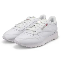 Baskets en cuir CLASSIC LEATHER, blanc/gris