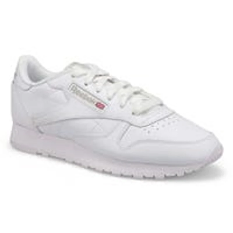 Baskets en cuir CLASSIC LEATHER, blanc/gris