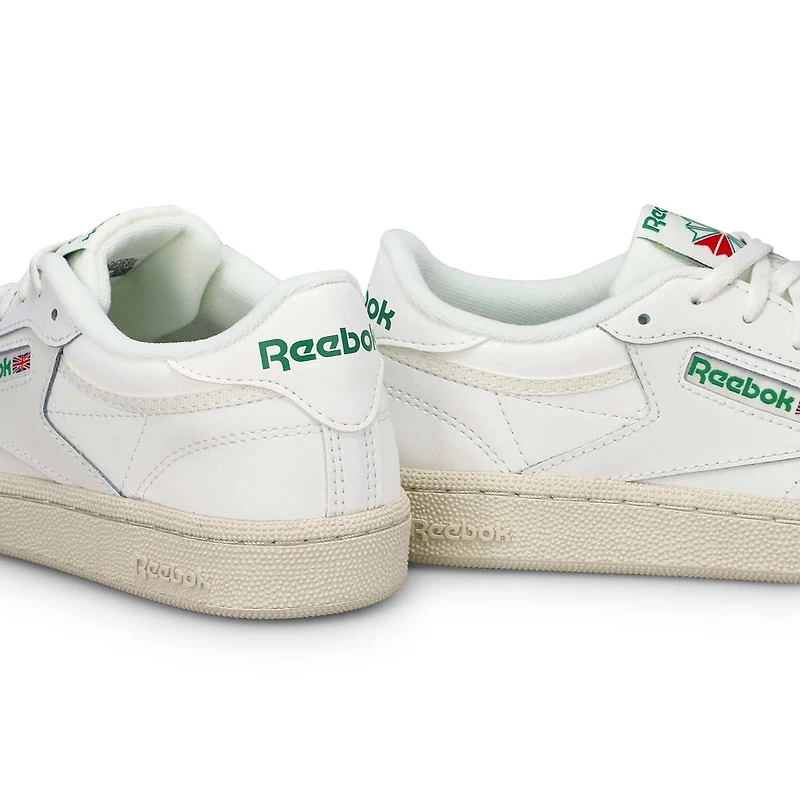 Kids' Club C Lace Up Sneaker - White