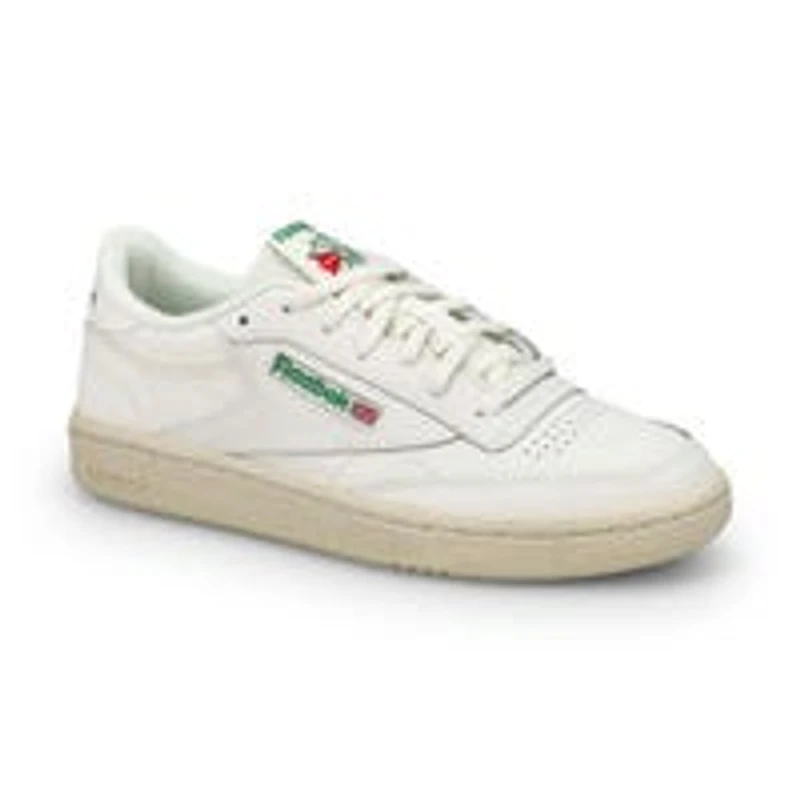 Kids'  Club C Lace Up Sneaker - Chalk/Chalk/Green