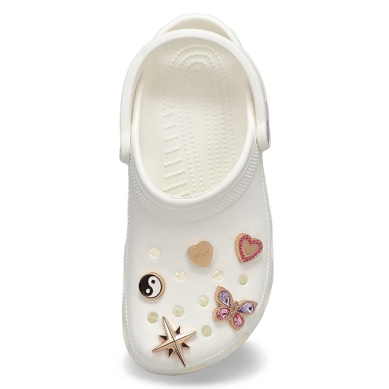 Jibbitz Pink And Gold - 5 Pack