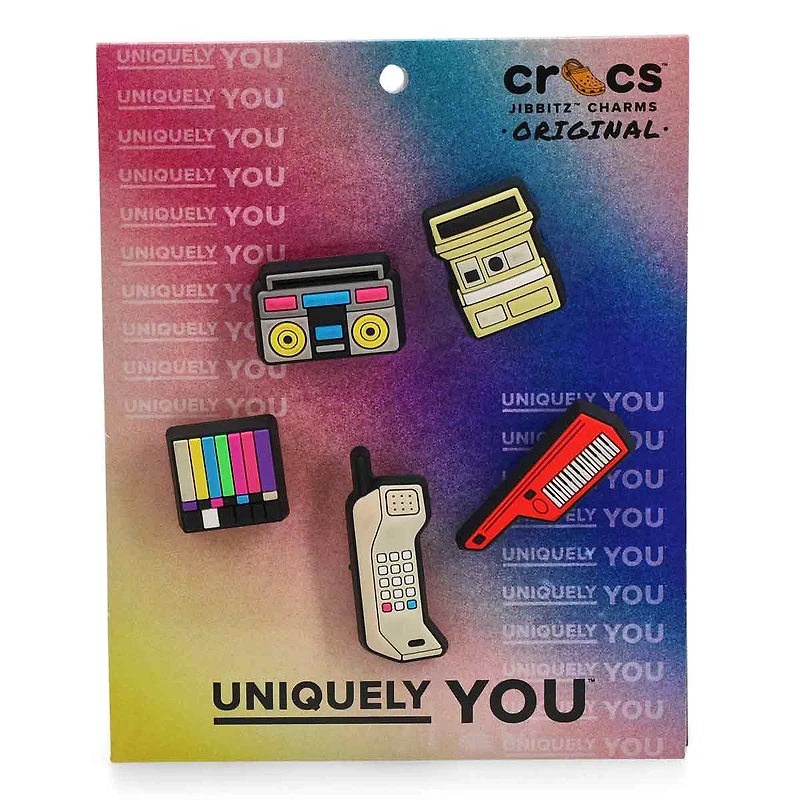 Ensemble de breloques Jibbitz 90s RETRO VIBE - 5 p