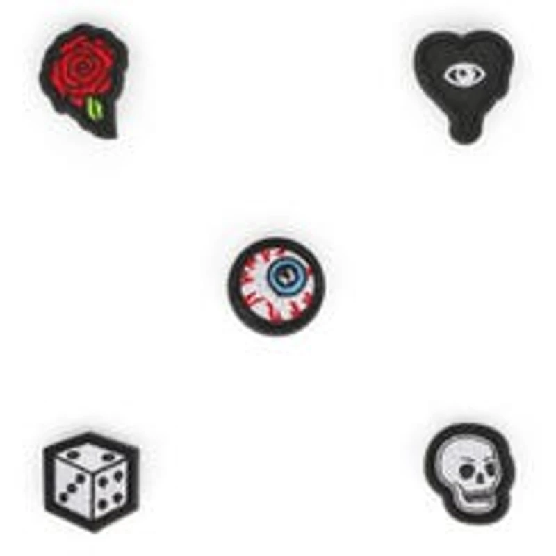Ensemble de breloques Jibbitz PUNK PATCH - 5 pièce