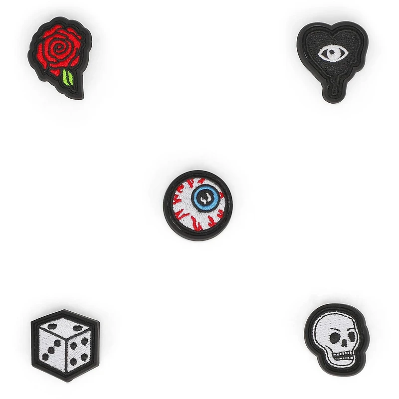 Ensemble de breloques Jibbitz PUNK PATCH - 5 pièce