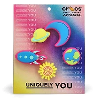 Jibbitz Lights Up Neon Planets - 5 Pack