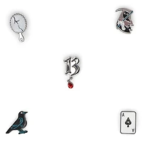 Breloques Jibbitz UNLUCKY VIBES - paquet de 5