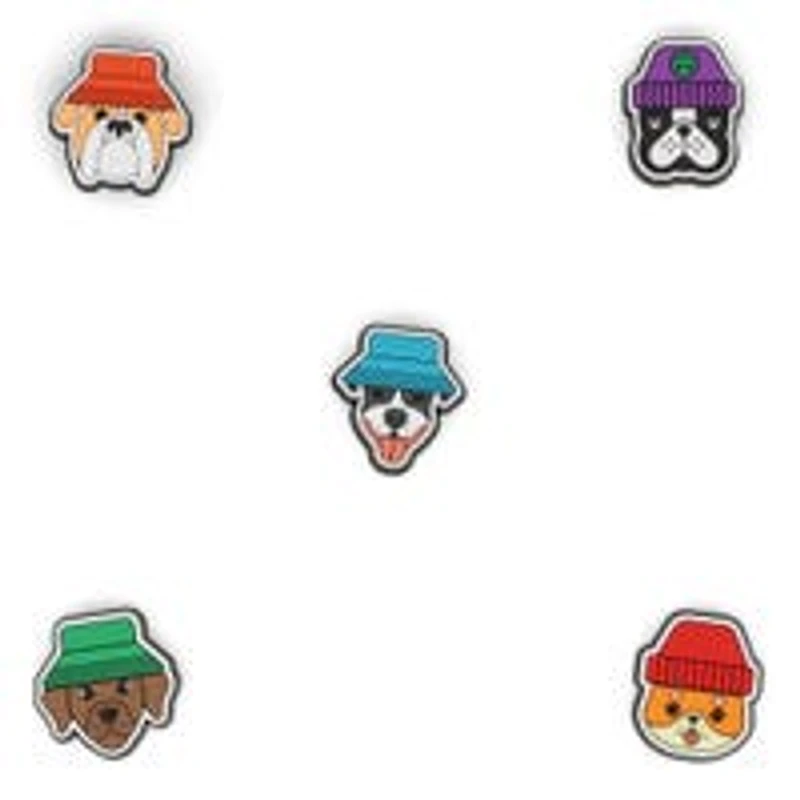 Jibbitz Dogs In Hats- 5 Pack