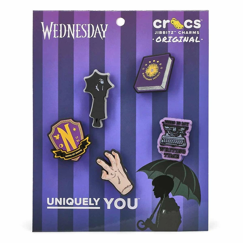 Ensemble de breloques Jibbitz ADDAMS FAMILY - 5 pi