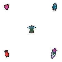 Jibbitz Space Cadet 5 Pack