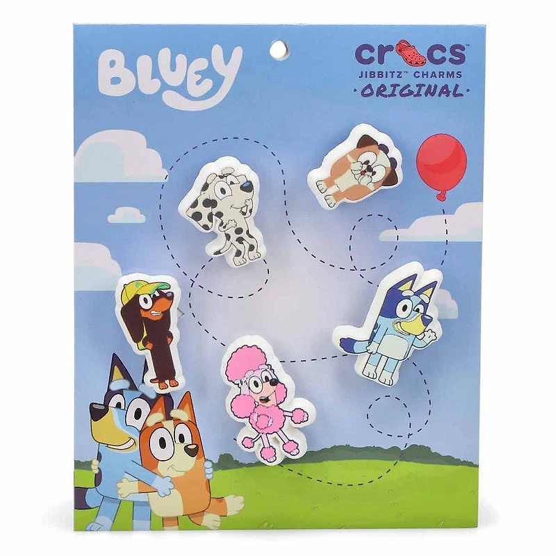 Ensemble de breloques Jibbitz BLUEY - 5 pices