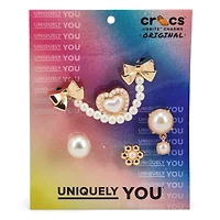 Jibbitz Pearly Gold 5 Pack