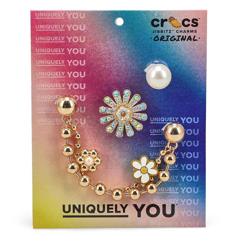 Ensemble de breloques Jibbitz PRETTY IN GOLD - 5 p