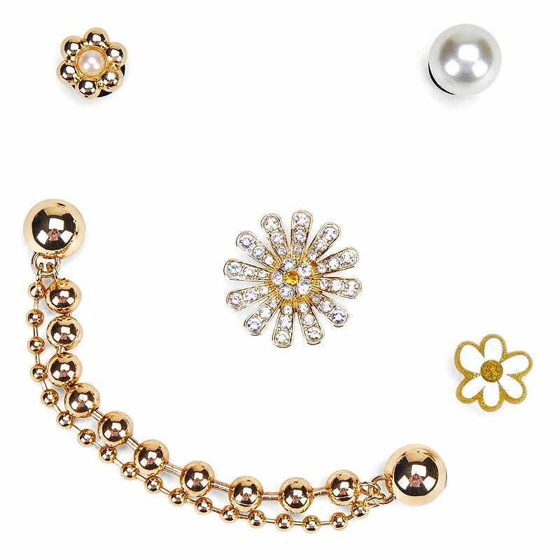 Jibbitz Pretty In Gold 5 Pack