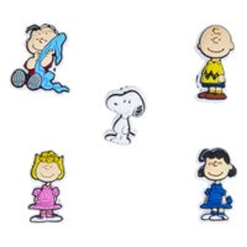 Ensemble de breloques Jibbitz PEANUTS II - 5 pice