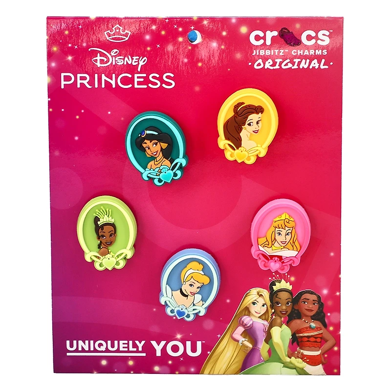 Ensemble de breloques Jibbitz DISNEY PRINCESS - 5 