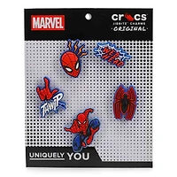 Ensemble de breloques Jibbitz SPIDERMAN - 5 pices