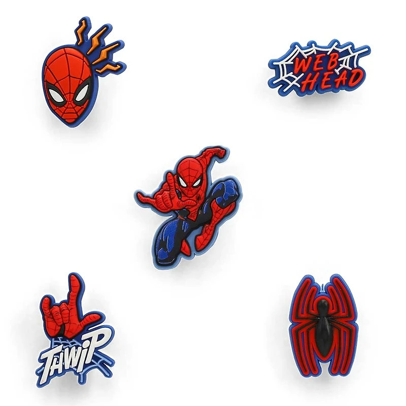 Ensemble de breloques Jibbitz SPIDERMAN - 5 pices