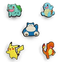 Ensemble de breloques Jibbitz POKEMON COMBO - 5 pi