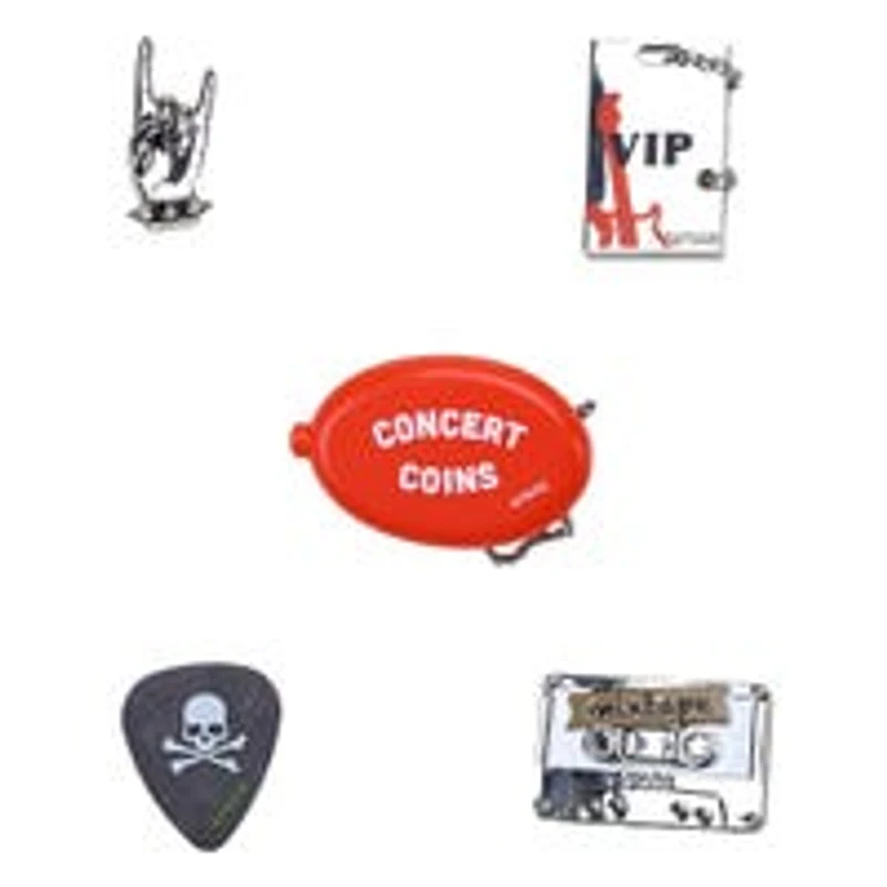 Ensemble de breloques Jibbitz BAND VIBES - 5 pice