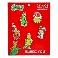 Ensemble de breloques Jibbitz THE GRINCH - 5 pice