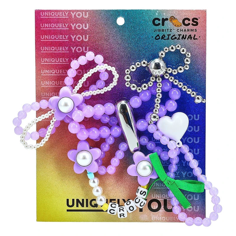 Jibbitz Purple Meta 5 Pack