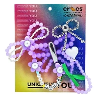 Jibbitz Purple Meta 5 Pack