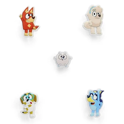 Ensemble de breloques Jibbitz BLUEY MULTI - 5 pic
