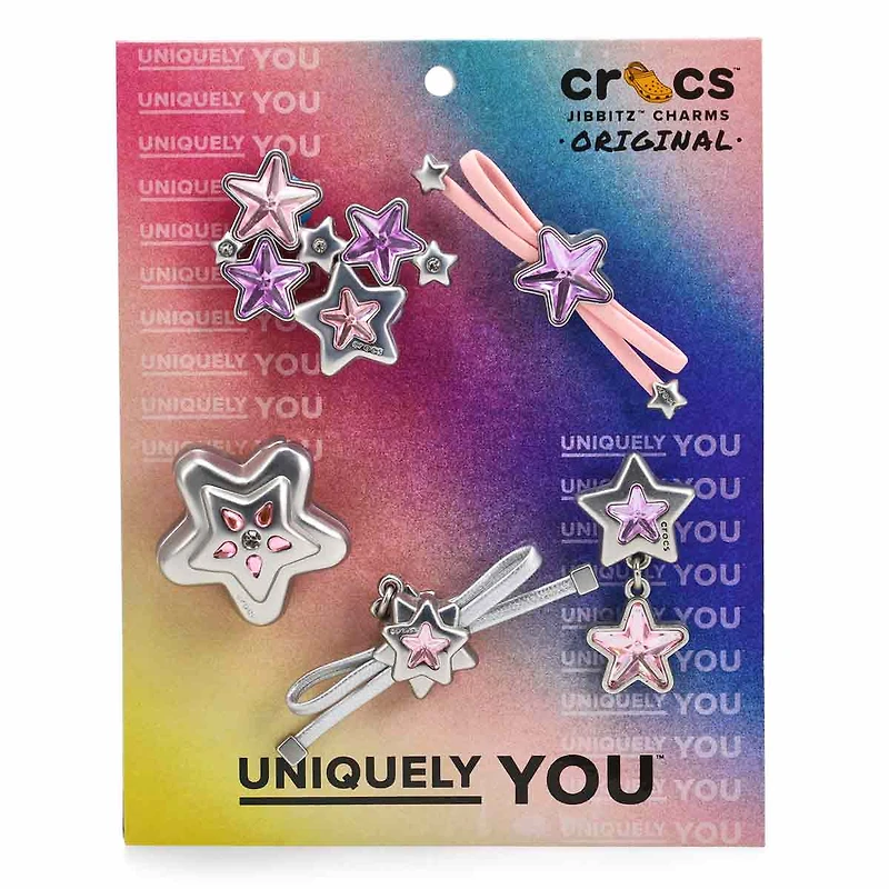 Jibbitz Stars and Bows 5 Pack