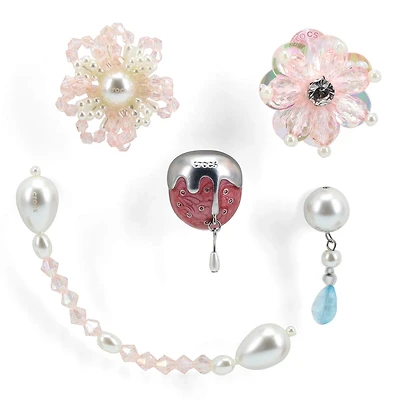 Jibbitz Cutesy Strawberry, paquet de 5
