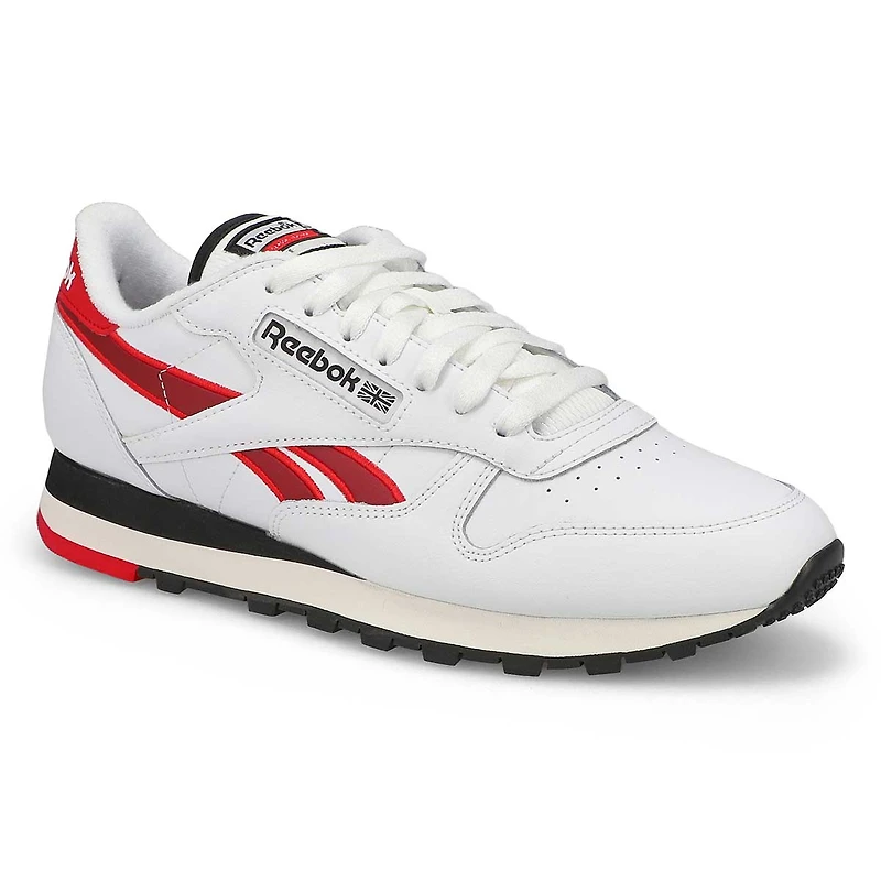 Men's Classic Leather Sneaker -White/Grey/Gum