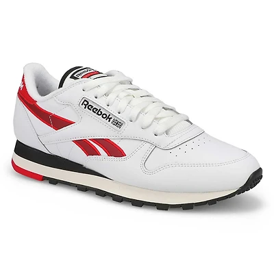 Men's Classic Leather Sneaker -White/Grey/Gum