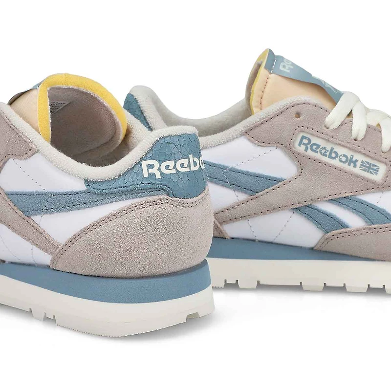 Women's Classic Leather Lace Up Sneaker - Moon/Moo